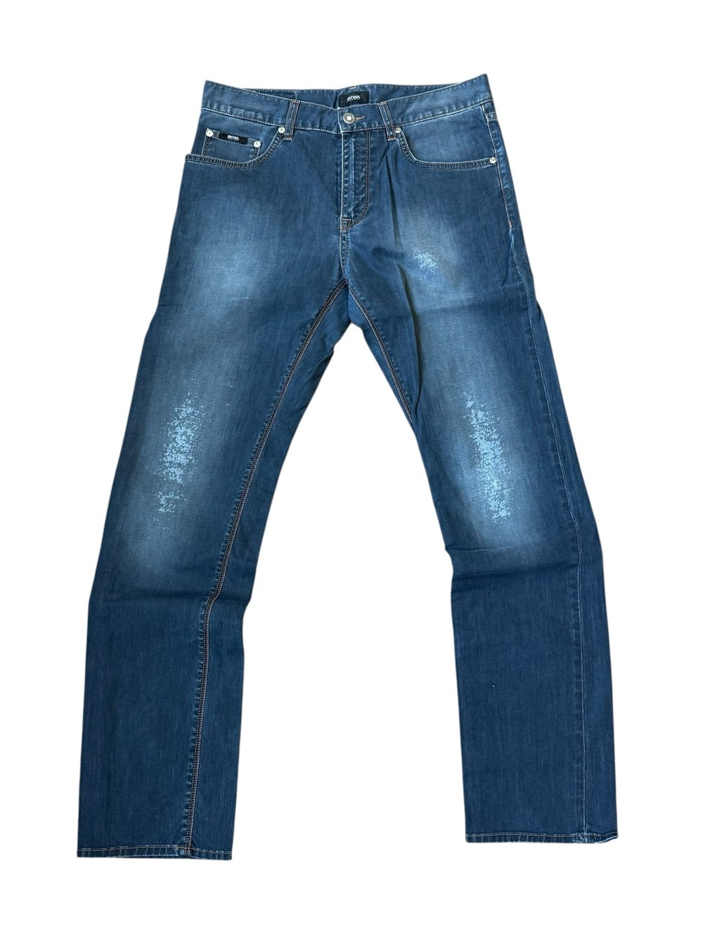 BOSS Maine Regular Fit Men’s Jeans Blue Gray 32x32